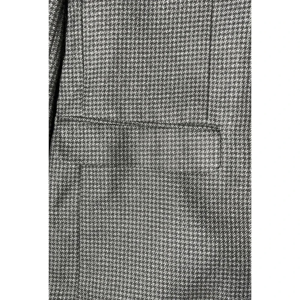 Oak Hill Blazer 4XL 58/60 Black Grey Micro Houndstooth Two Button Sport Coat